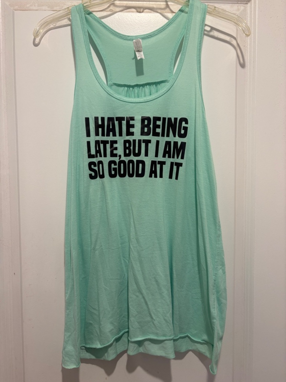 Constantly Varied Gear Mint Racerback Tank with Black Text
